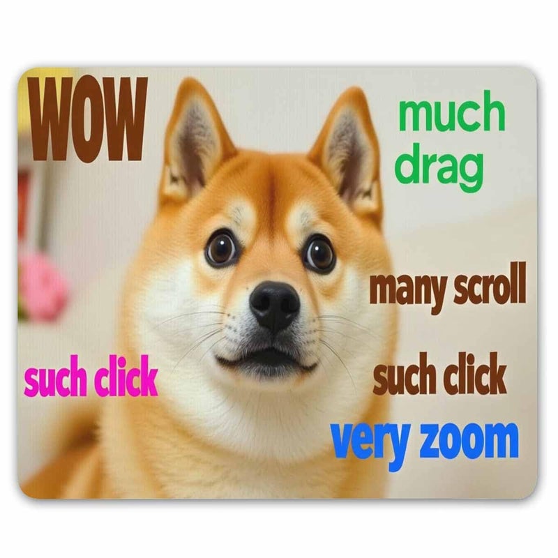 Smooffly Funny Doge Mousepad Rectangle Shape - Image 1